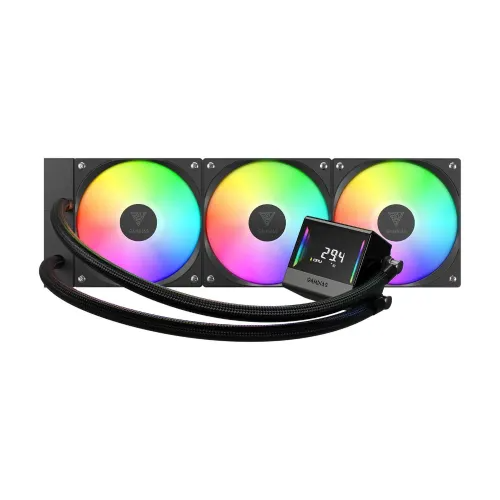 Gamdias CHIONE E4-360 V2 360mm ARGB AIO Liquid CPU Cooler With Display Gamdias CHIONE E4-360 V2 360mm ARGB AIO Liquid CPU Cooler With Display